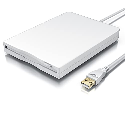 CSL - Externes USB Diskettenlaufwerk FDD 1,44MB 3,5 Zoll - PC und MAC - Slimline Floppy Disk Drive Extern - Portable - Plug and Play - in weiß - Windows 11 fähig CSL - Externes USB Diskettenlaufwerk FDD 1,44MB 3,5 Zoll - PC und MAC - Slimline Floppy Disk Drive Extern - Portable - Plug and Play - in weiß - Windows 11 fähig von CSL-Computer