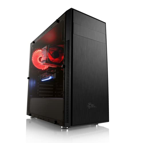 CSL Gaming PC mit AMD Ryzen 5 5500 6x3600 MHz, 1000 GB M.2 SSD, 16 GB DDR4-RAM, NVIDIA GeForce RTX 3060, MSI Mainboard, HDMI, DisplayPort, USB 3.1, WLAN, D10115 von CSL-Computer