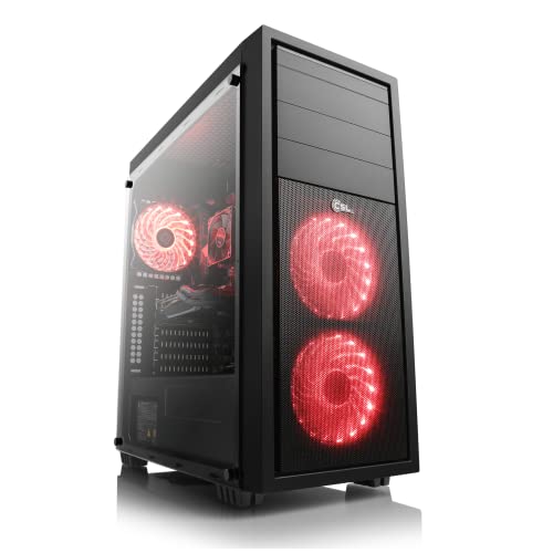 CSL Gaming PC mit AMD Ryzen 5 5600X 6x3700 MHz, 500 GB M.2 SSD, 16 GB DDR4-RAM, Radeon RX 6600, MSI Mainboard, HDMI, DisplayPort, USB 3.1, WLAN, D10123 von CSL-Computer