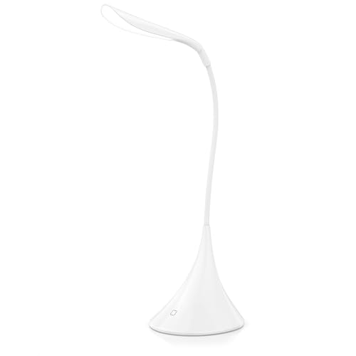 CSL - LED Lampe Tischlampe Leselampe kabellos - flexibler Schwanenhals - 14 SMD LEDs – 3 Helligkeitsstufen – geringer Verbrauch – wahlweise Batteriebetrieb oder 5V USB-A Stromquelle - weiß CSL - LED Lampe Tischlampe Leselampe kabellos - flexibler Schwanenhals - 14 SMD LEDs – 3 Helligkeitsstufen – geringer Verbrauch – wahlweise Batteriebetrieb oder 5V USB-A Stromquelle - weiß von CSL-Computer