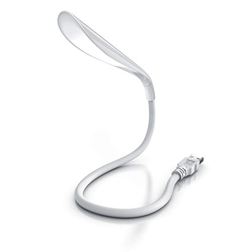 CSL - LED Lampe – USB Anschluss – Leselampe dimmbar - flexibles LED Leselicht mit Schwanenhals - 14 LEDs – Computerlampe - 3 Helligkeitsstufen – ideal für unterwegs - für Laptop Notebook - weiß CSL - LED Lampe – USB Anschluss – Leselampe dimmbar - flexibles LED Leselicht mit Schwanenhals - 14 LEDs – Computerlampe - 3 Helligkeitsstufen – ideal für unterwegs - für Laptop Notebook - weiß von CSL-Computer