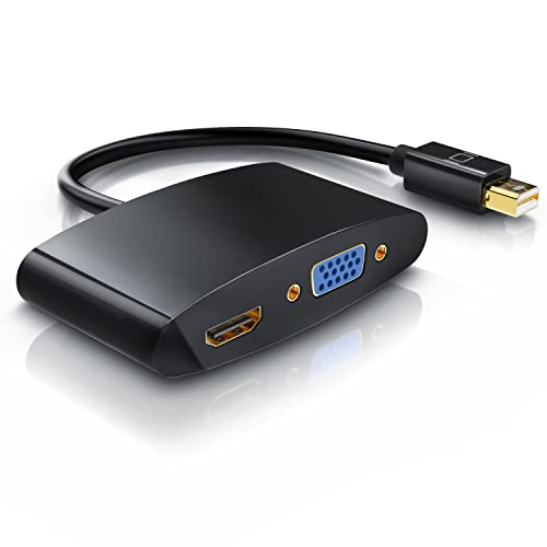 CSL - Mini DisplayPort zu HDMI VGA Adapter Konverter Videoadapter - PC MAC - HDTV 1080p Full HD von CSL-Computer