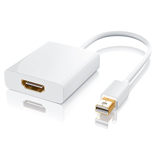 CSL - Mini Displayport auf HDMI Adapter Full HD - inkl. Tonübertragung - Kompatibel mit Thunderbolt 1- und Thunderbolt 2-Ports - Full HD HDTV 1080p - kompatibel mit Apple Lenovo Surface von CSL-Computer