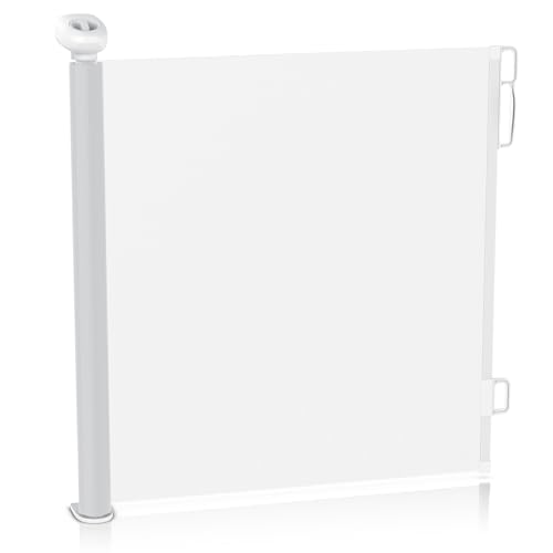 CSL - Schutzgitter Treppe Baby – Baby Schutzgitter für Treppen und Türen – bis zu 180 cm – Kindersicheres Absperrgitter – Treppenschutzgitter ausziehbar - Sicherheitsgitter Safety Gate von CSL-Computer