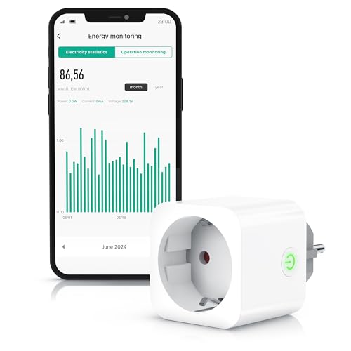 CSL - Smart WLAN-Steckdose mit Energieüberwachung – Steuerung per Smart Life App – Alexa & Google Home kompatibel – Stromverbrauchsmessung – Zeitschaltuhr Timer – Tuya Smart CSL - Smart WLAN-Steckdose mit Energieüberwachung – Steuerung per Smart Life App – Alexa & Google Home kompatibel – Stromverbrauchsmessung – Zeitschaltuhr Timer – Tuya Smart von CSL-Computer