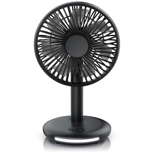 CSL - Tischventilator mit Akku 2000 mAh - USB Mini Desk Fan - Schreibtischventilator - 90° neigbar - mobiler Lüfter - 3-stufige Geschwindigkeit - Ventilator energiesparend - sehr leise CSL - Tischventilator mit Akku 2000 mAh - USB Mini Desk Fan - Schreibtischventilator - 90° neigbar - mobiler Lüfter - 3-stufige Geschwindigkeit - Ventilator energiesparend - sehr leise von CSL-Computer