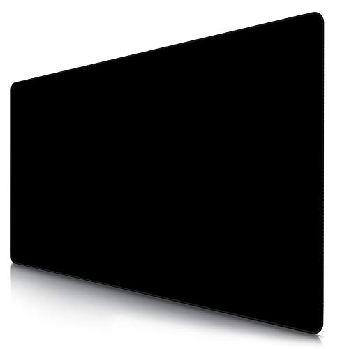 CSL - Übergröße Mauspad Gaming 1200x600x3mm - XXXL Mousepad groß - Tischunterlage Office Pad Large Size - verbessert Präzision und Geschwindigkeit - XXL Schwarz von CSL-Computer
