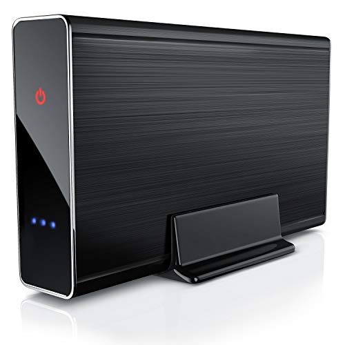CSL - USB 3.0 Festplattengehäuse 3,5 Zoll extern - gebürstetes Aluminium - für SSD und HDD - SATA - UASP - Super Speed 5 Gbit s - Plug and Play - Hot-Plug - mit Netzteil - schwarz eloxiert CSL - USB 3.0 Festplattengehäuse 3,5 Zoll extern - gebürstetes Aluminium - für SSD und HDD - SATA - UASP - Super Speed 5 Gbit s - Plug and Play - Hot-Plug - mit Netzteil - schwarz eloxiert von CSL-Computer