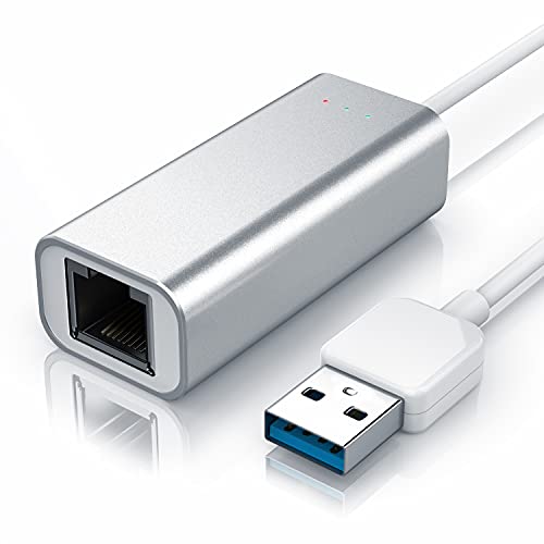 CSL - USB 3.0 Netzwerkadapter Netzwerkkarte RJ45 extern - 10 100 1000 Mbit s Fast Ethernet Gigabit Netzwerkadapter - für Desktop PC Tablet PC Notebook MacBook Windows MacOS Linux - Anti Print von CSL-Computer