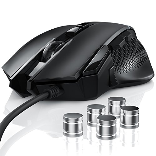 CSL - USB Mouse mit Kabel und Gewichte | optische PC USB Gaming Maus | 3200 DPI Abtastrate | High Precision + Grip + Optimal Handling | 9 Tasten | 5-teiliges Gewichtstuning Schwarz CSL - USB Mouse mit Kabel und Gewichte | optische PC USB Gaming Maus | 3200 DPI Abtastrate | High Precision + Grip + Optimal Handling | 9 Tasten | 5-teiliges Gewichtstuning Schwarz von CSL-Computer