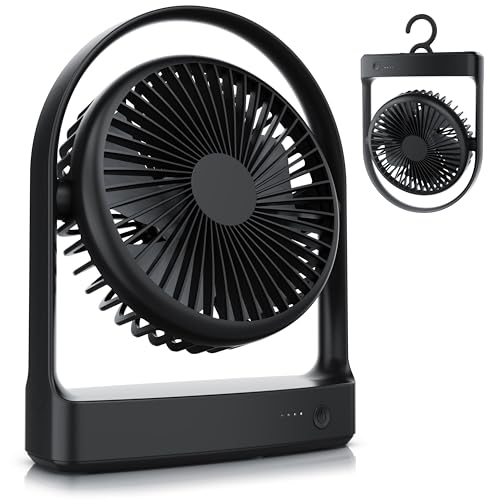 CSL - USB Tischventilator kabellos - mit Akku – Mini Ventilator – DC Motor Brushless silent sehr leise von CSL-Computer