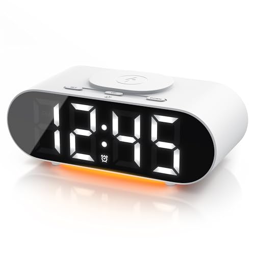 CSL - Wecker digital mit kabellosem Laden - große Ziffern - LED Anzeige – Akustiksteuerung – Zeit und Datum – Schlummerfunktion – Ladefunktion Wireless Charging - inkl. Netzteil und USB-Kabel CSL - Wecker digital mit kabellosem Laden - große Ziffern - LED Anzeige – Akustiksteuerung – Zeit und Datum – Schlummerfunktion – Ladefunktion Wireless Charging - inkl. Netzteil und USB-Kabel von CSL-Computer
