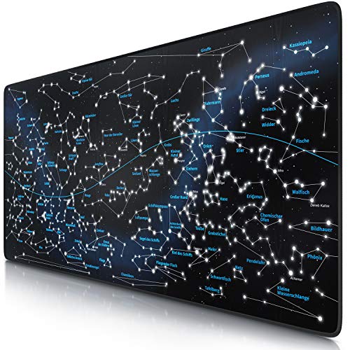 CSL - XXL Mauspad Gaming 900x400 mm - XXL Mousepad groß - Tischunterlage Large Size - verbessert Präzision und Geschwindigkeit - auch für Roccat Razer Logitech Maus und Tastatur - Sternzeichen CSL - XXL Mauspad Gaming 900x400 mm - XXL Mousepad groß - Tischunterlage Large Size - verbessert Präzision und Geschwindigkeit - auch für Roccat Razer Logitech Maus und Tastatur - Sternzeichen von CSL-Computer