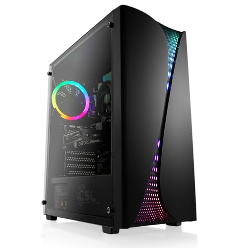 Gaming PC mit Windows 11 Pro | AMD Ryzen 5 8400F 6X 4.2 GHz | RX 9060 XT (16 GB) | 1000 GB M.2 NVMe | 32 GB DDR5 RAM | WLAN | Computer für Zocker, Gamer Desktop Rechner zum Spielen | A14341 von CSL-Computer