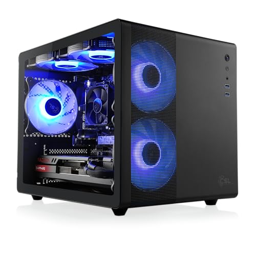 Gaming PC mit Windows 11 Pro | AMD Ryzen 5 8400F 6X 4.2 GHz | RX 9060 XT (16 GB) | 2000 GB M.2 NVMe | 32 GB DDR5 RAM | WLAN | Computer für Zocker, Gamer Desktop Rechner zum Spielen | A14049 von CSL-Computer