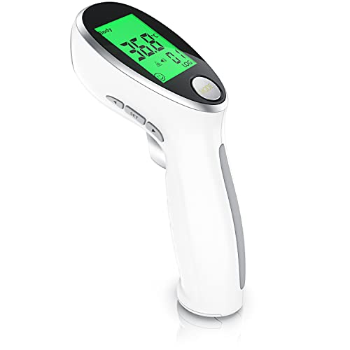 Medicinalis - Fieberthermometer kontaktlos, Stirnthermometer für Babys & Erwachsene, digitales Infrarot-Thermometer sofortiger Messgenauigkeit, LCD-Display von CSL-Computer