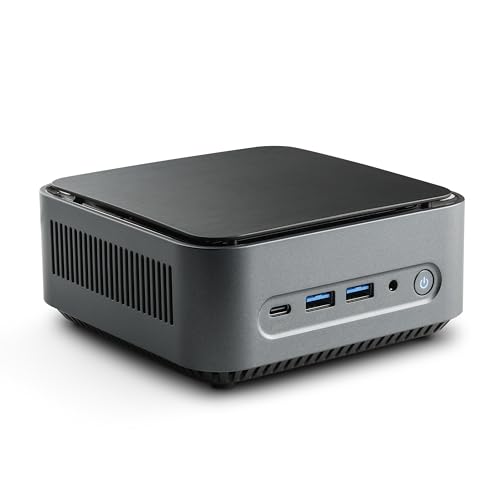 Mini PC CSL Narrow Box Premium Windows 11 Pro lüfterlos, Intel N200 4X 3700 MHz Turbotakt, 4000 GB M.2 SSD, 32 GB DDR4-RAM, Intel UHD Grafik, HDMI 2, USB 3.2, BT 5.2, DisplayPort, Dual WLAN von CSL Computer