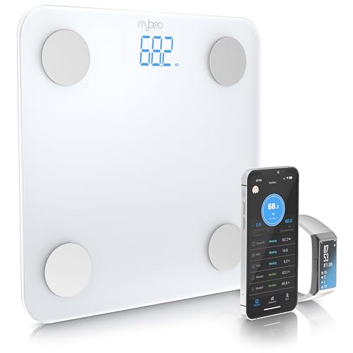 Mybeo - Körperfettwaage mit App - Digitale Bluetooth Körperwaage - Personenwaage Multifunktionswaage - Waage Personen mit App Steuerung - Körperanalysewaage BMI Körperfett Muskelmasse Knochenmasse Mybeo - Körperfettwaage mit App - Digitale Bluetooth Körperwaage - Personenwaage Multifunktionswaage - Waage Personen mit App Steuerung - Körperanalysewaage BMI Körperfett Muskelmasse Knochenmasse von CSL-Computer