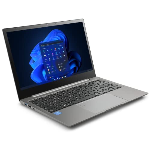 Notebook CSL R'Evolve T14 v2 Windows 11 Pro - Ultra-Slim Laptop, 14,1 Zoll Touch Display Full HD 1920x1080 IPS, Intel N5100 CPU 4x2800 MHz, 500 GB M.2 SSD, 16 GB DDR4-RAM, USB 3.2, BT 4.2, AC WLAN von CSL-Computer