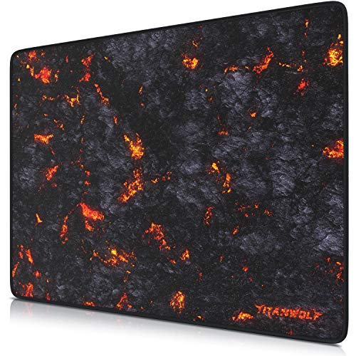 TITANWOLF - XXL Speed Gaming Mauspad Titanwolf Lava 440 x 350mm - XXL Mousepad - Tischunterlage Large Size - verbessert Präzision und Geschwindigkeit TITANWOLF - XXL Speed Gaming Mauspad Titanwolf Lava 440 x 350mm - XXL Mousepad - Tischunterlage Large Size - verbessert Präzision und Geschwindigkeit von CSL-Computer