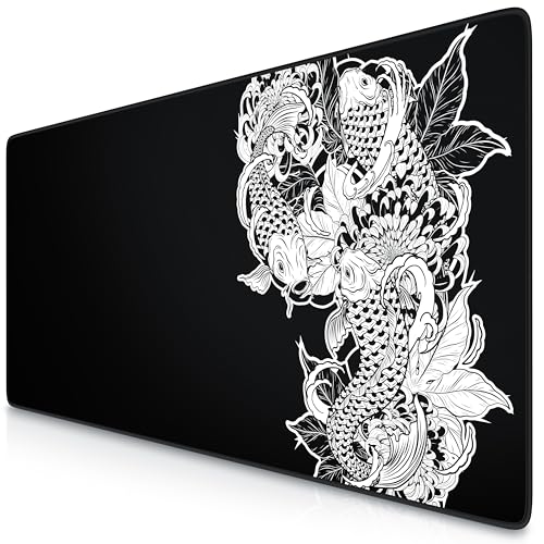 TITANWOLF - XXL Speed Gaming Mauspad Titanwolf Schwarz 900 x 400mm - XXL Mousepad - Tischunterlage Large Size - verbessert Präzision und Geschwindigkeit - Koi Tattoo 3 Design TITANWOLF - XXL Speed Gaming Mauspad Titanwolf Schwarz 900 x 400mm - XXL Mousepad - Tischunterlage Large Size - verbessert Präzision und Geschwindigkeit - Koi Tattoo 3 Design von CSL-Computer