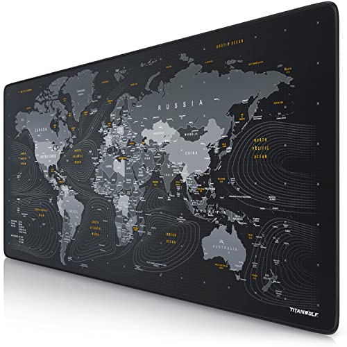 TITANWOLF - XXL Speed Gaming Mauspad Titanwolf Weltkarte 900 x 400mm - XXL Mousepad - Tischunterlage Large Size - verbessert Präzision und Geschwindigkeit TITANWOLF - XXL Speed Gaming Mauspad Titanwolf Weltkarte 900 x 400mm - XXL Mousepad - Tischunterlage Large Size - verbessert Präzision und Geschwindigkeit von CSL-Computer