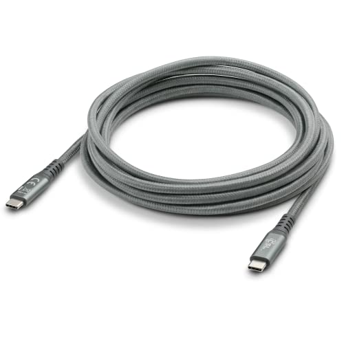 CSL Computer USB 3.2 Gen2 2x2 Typ-C Kabel, 3m Länge, Datenübertragungsrate bis zu 20 Gbit/s, Leistung bis zu 100W, Metallstecker, Nylonmantel, grau CSL Computer USB 3.2 Gen2 2x2 Typ-C Kabel, 3m Länge, Datenübertragungsrate bis zu 20 Gbit/s, Leistung bis zu 100W, Metallstecker, Nylonmantel, grau von CSL Computer