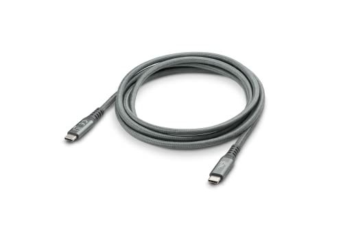 CSL-Computer USB 3.2 Gen2 2x2 Typ-C Kabel Bundle, 3x 2m Länge, Datenübertragungsrate bis zu 20 Gbit/s, Leistung bis zu 100W, Metallstecker, Nylonmantel, grau von CSL-Computer