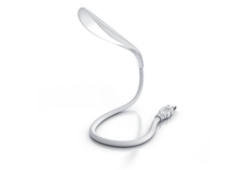 CSL LED Leselampe, LED Lampe flexibel mit Schwanenhals Leselampe mit USB Anschluss von CSL