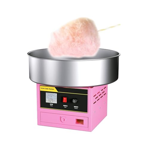 CSMDD Kommerzielle Elektrische Zuckerwattemaschine, Bunt Marshmallow-Maker mit Edelstahl-Tablett für Familienfeiern, Kindergeburtstage von CSMDD