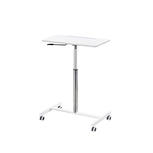CSMDD Tragbarer Computertisch, Kleiner Schreibtisch, Verstellbare Hubrollen für Haus, Büro, Klassenzimmer, Krankenhaus von CSMDD