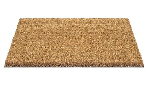 CSN Kokosmatten | Kokos Fussmatte Türmatte | Natur Fußabtreter, aus natürlichem Kokos für Innen | 100% Kokos 70 x 50 cm | von CSN