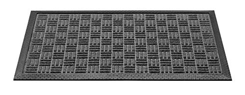 CSN Outdoor-Türmatte Lota grau 45 x 75 cm | Wasserabsorbierende Antirutschmatte für innen und außen | Die Perfekte Matte für die Haustür Ihres Hauses von CSN