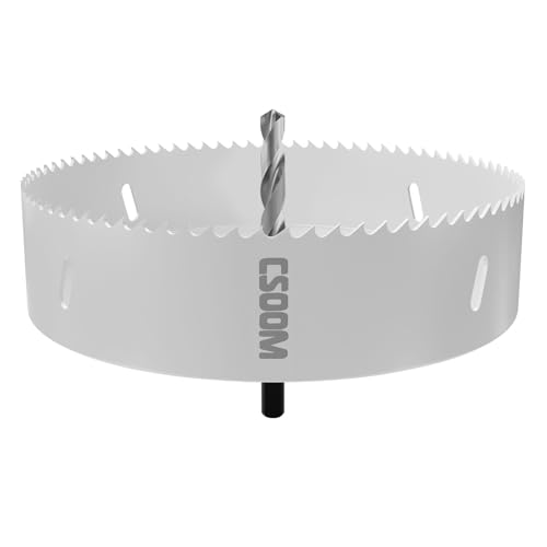 CSOOM 190mm M42 BiMetall Lochsäge, weiß, für Bohrwerkzeuge in Holz, Kunststoff, Gipskarton und Blech CSOOM 190mm M42 BiMetall Lochsäge, weiß, für Bohrwerkzeuge in Holz, Kunststoff, Gipskarton und Blech von CSOOM