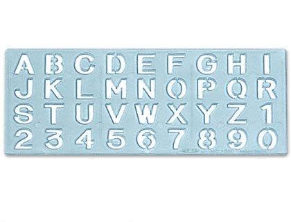 CSP 1595 Buchstaben und Zahlen Schablone 20 mm von CSP