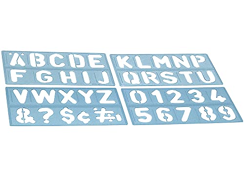 CSP 1800 - Schablone Beschriftung Buchstaben und Zahlen 100 mm von CSP