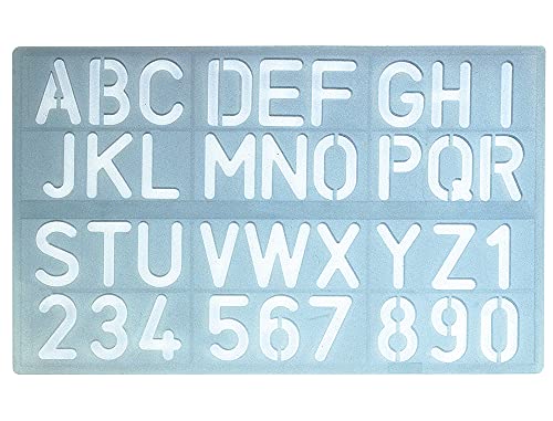 CSP P-1600 Beschriftungsschablone Buchstaben und Zahlen 30 mm von CSP
