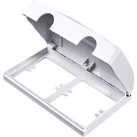 （86×86mm）Doppelte Steckdosenabdeckung Sichere Sicherheitssteckdose Doppelte Steckdosenschutzabdeckungen Baby-Kind-Sicherheitsbox von CSPARKV