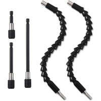 1/4-Zoll-Bohrer-Verlängerungssatz, 2 flexible Verlängerungsstangen, 3 magnetische Schnellwechsel-Bithalter - Csparkv 1/4-Zoll-Bohrer-Verlängerungssatz, 2 flexible Verlängerungsstangen, 3 magnetische Schnellwechsel-Bithalter - Csparkv von CSPARKV