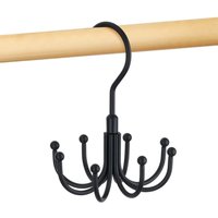 Csparkv - 1 Einheit Gürtelhalter für Schrank, drehbares Metall, platzsparend, Gürtelaufbewahrung, Krawattenhalter, schwarz Csparkv - 1 Einheit Gürtelhalter für Schrank, drehbares Metall, platzsparend, Gürtelaufbewahrung, Krawattenhalter, schwarz von CSPARKV