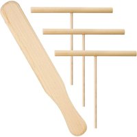 Csparkv - 1 Set Crepes, 1 Crepes-Spatel aus Holz und 3 Crepe-Rechen, Crepe-Verteiler, Crepe-Verteiler für Küchenutensilien, Pfannkuchen-Maker, von CSPARKV