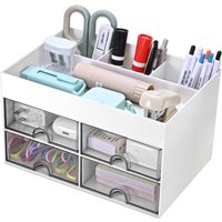 Csparkv - 1 Stück Schreibtisch-Organizer mit Zubehörfächern – Praktische Schubladen für die perfekte Schreibtischorganisation von CSPARKV