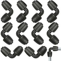 Csparkv - 10 Stück L-Verbinder für Mikro-Tropfsysteme – 1/2-Zoll-Verbindungsstück, universelle, robuste und langlebige Winkel-Gartenschlauchverbinder Csparkv - 10 Stück L-Verbinder für Mikro-Tropfsysteme – 1/2-Zoll-Verbindungsstück, universelle, robuste und langlebige Winkel-Gartenschlauchverbinder von CSPARKV
