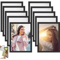 10 Stück Selbstklebender Magnetrahmen A4 Cliprahmen Informationsrahmen Wasserdichter Display-Displayrahmen Magnetverschluss Aufkleber für Dokumente, von CSPARKV
