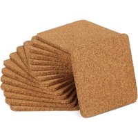 16x Korkuntersetzer für Getränke - Quadratische Untersetzer - Korkuntersetzer - Korkuntersetzer (016 Stück/Quadrat) - Csparkv von CSPARKV