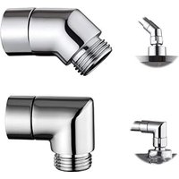 Csparkv - 2 Stück 90°/135° Winkel-Duschkopfadapter, Messing-Duschkopfadapter, Badezimmer-Handbrausekopf, für 1/2 Zoll von CSPARKV