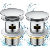 Csparkv - 2 Stück Pop-up-Abfluss für Waschbecken aus Kupfer Csparkv - 2 Stück Pop-up-Abfluss für Waschbecken aus Kupfer von CSPARKV