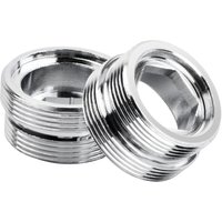 Csparkv - 2 Stück Wasserhahn-Adapter mit Außengewinde, Metall-Wasserhahn-Belüfter-Anschluss, Aluminium-Metall-Adapter für Küchenarmatur, Csparkv - 2 Stück Wasserhahn-Adapter mit Außengewinde, Metall-Wasserhahn-Belüfter-Anschluss, Aluminium-Metall-Adapter für Küchenarmatur, von CSPARKV