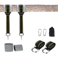2 pcs Schaukelbefestigung, Hängemattenbefestigung, Hängemattenbefestigungsset, Hängesessel, Schaukel, Befestigungsbaum mit 2 Baumschutzpolstern, 2 von CSPARKV