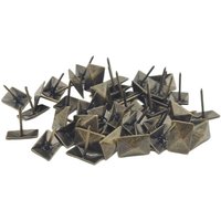 Csparkv - 20x12x17mm Set mit 40 dekorativen Nägeln aus gealtertem bronzefarbenem Messing von CSPARKV